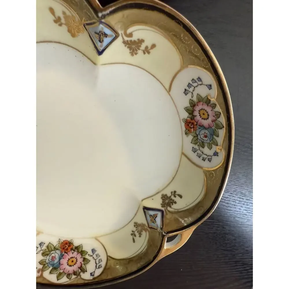 Vintage Noritake Hand Painted Japanese Candy Dish Bowl #326